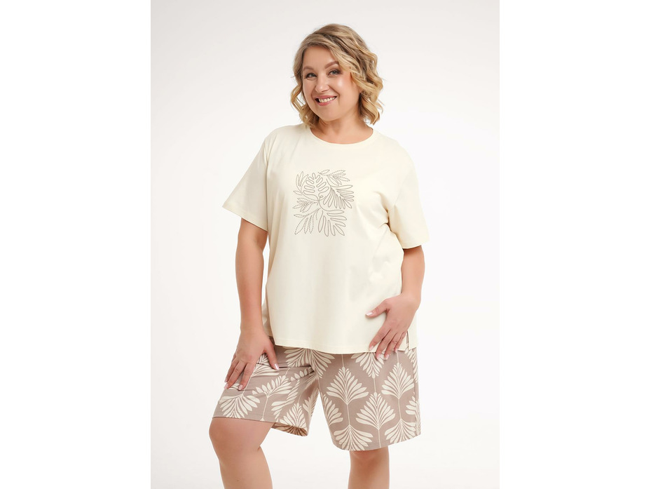 Пижама женская, футболка и шорты LP26-1228 / Clever