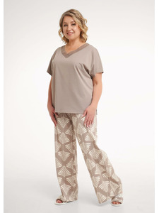 Пижама женская, футболка и брюки LP26-1228/1 / Clever