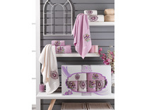 Набор полотенец Merzuka Violet махровые ( 30*50 2 шт, 50*80 2 шт, 70*130 2 шт) / Meteor