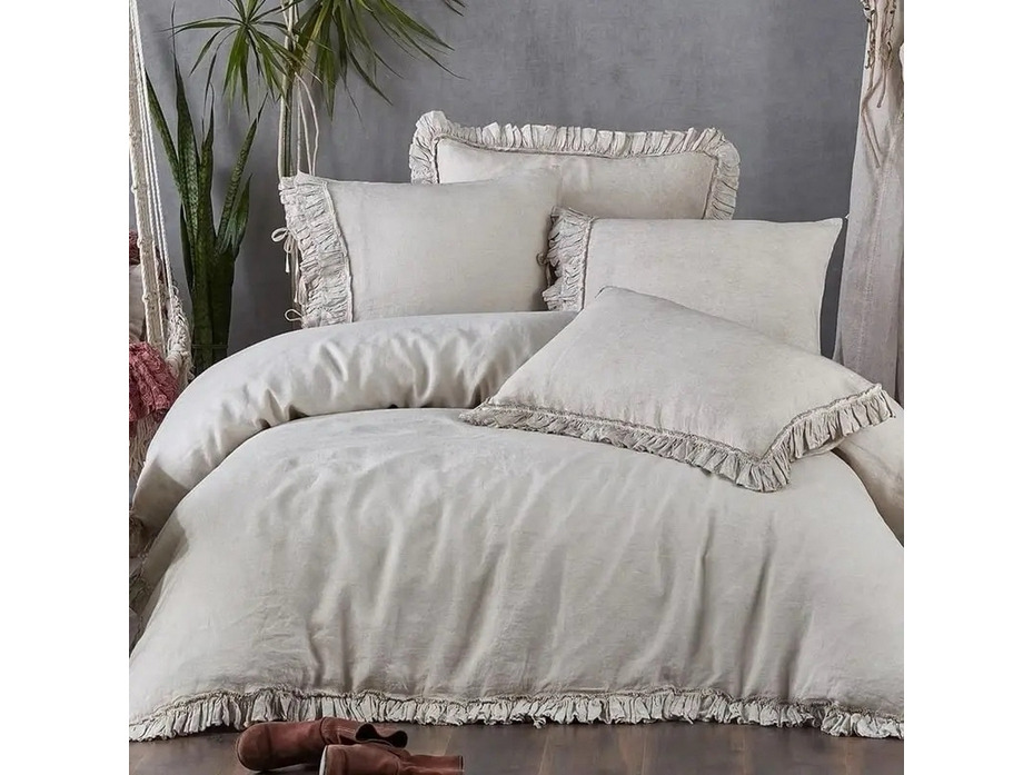 Постельное белье Miranda лен Евро сп / Ecocotton