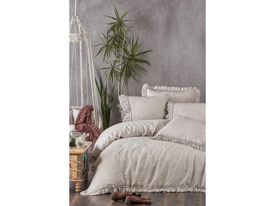 Постельное белье Miranda лен Евро сп / Ecocotton