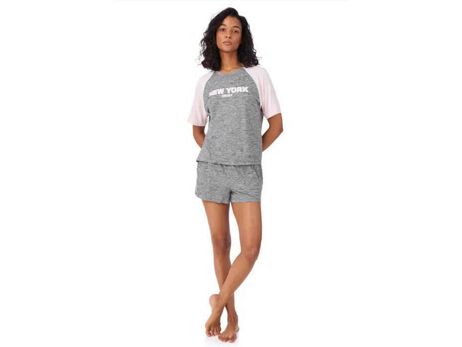 Пижама женская, футболка и шорты YI50093 (036) Spring Stories / DKNY