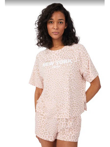 Пижама женская, футболка и шорты YI50093 (694) Spring Stories / DKNY