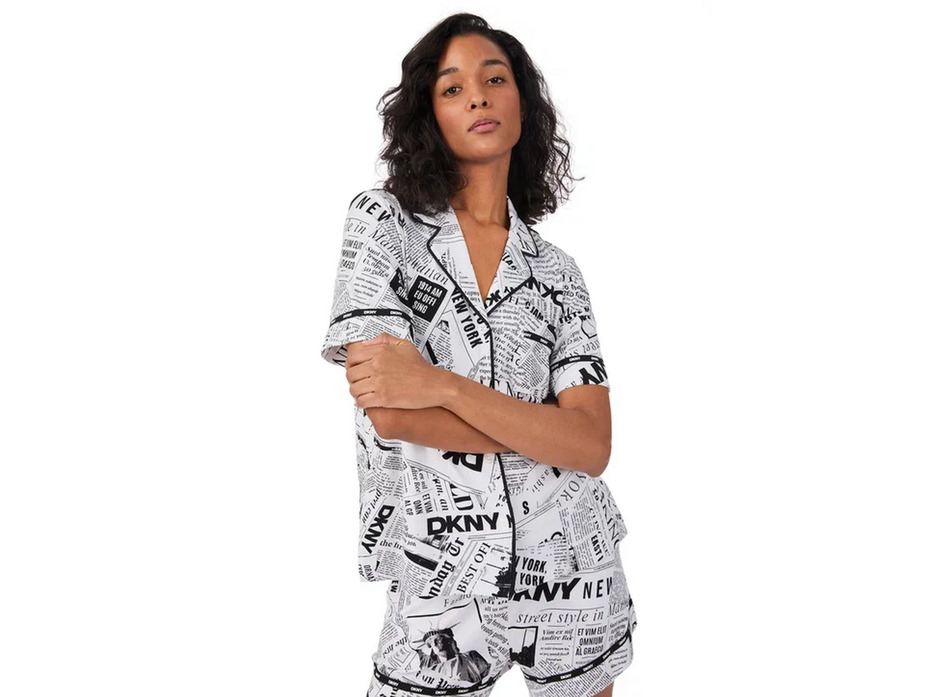 Пижама женская, рубашка и шорты YI50095 (003) New York Inspired / DKNY