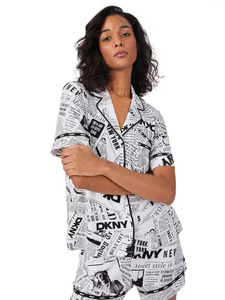 Пижама женская, рубашка и шорты YI50095 (003) New York Inspired / DKNY