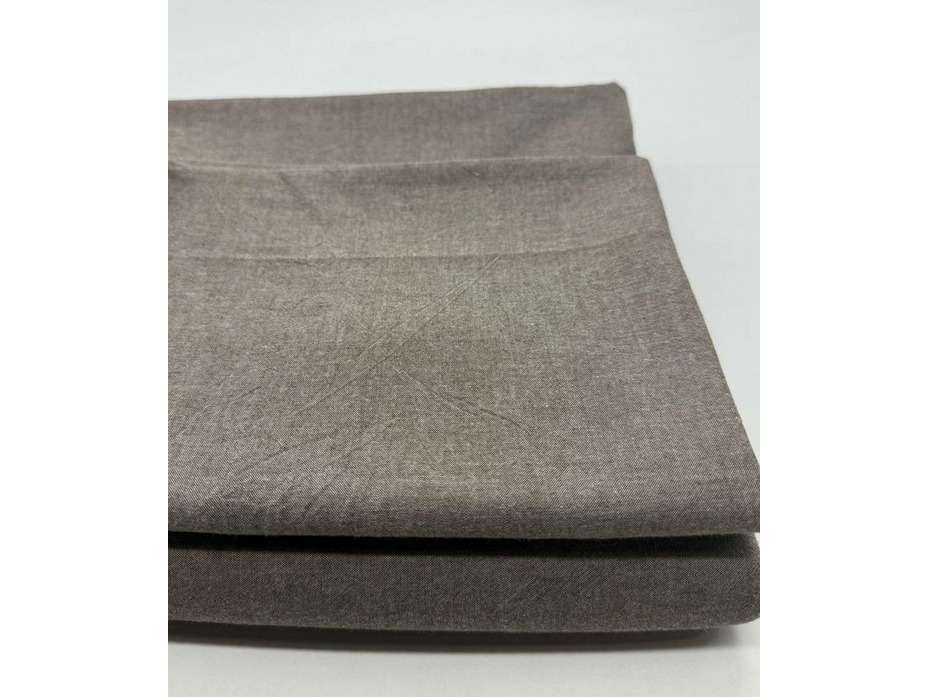 Пододеяльник 143YD-15 Коричневый меланж уваренный хлопок 160*220 / Tia Пододеяльник 143YD-15 Коричневый меланж уваренный хлопок 160*220 / Tia