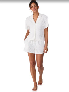 Пижама женская, рубашка и шорты YI80117 (100) City Sunshine / DKNY