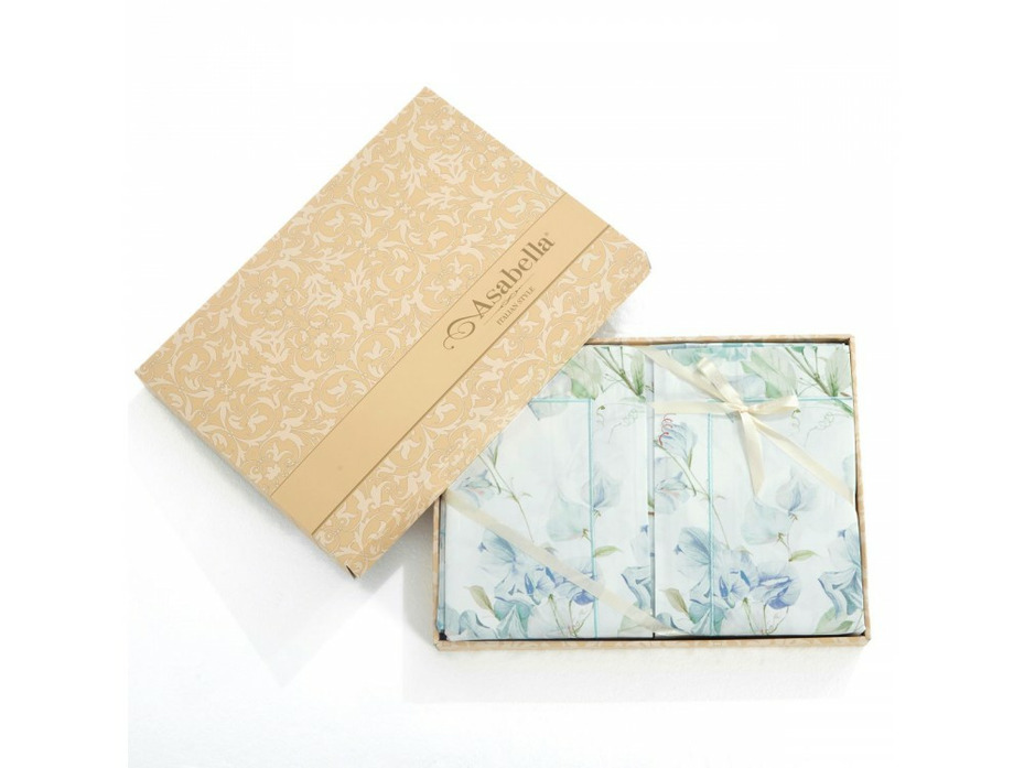 Постельное белье 2384-4S сатин премиум 1,5 сп / Asabella Постельное белье 2384-4S сатин премиум 1,5 сп / Asabella