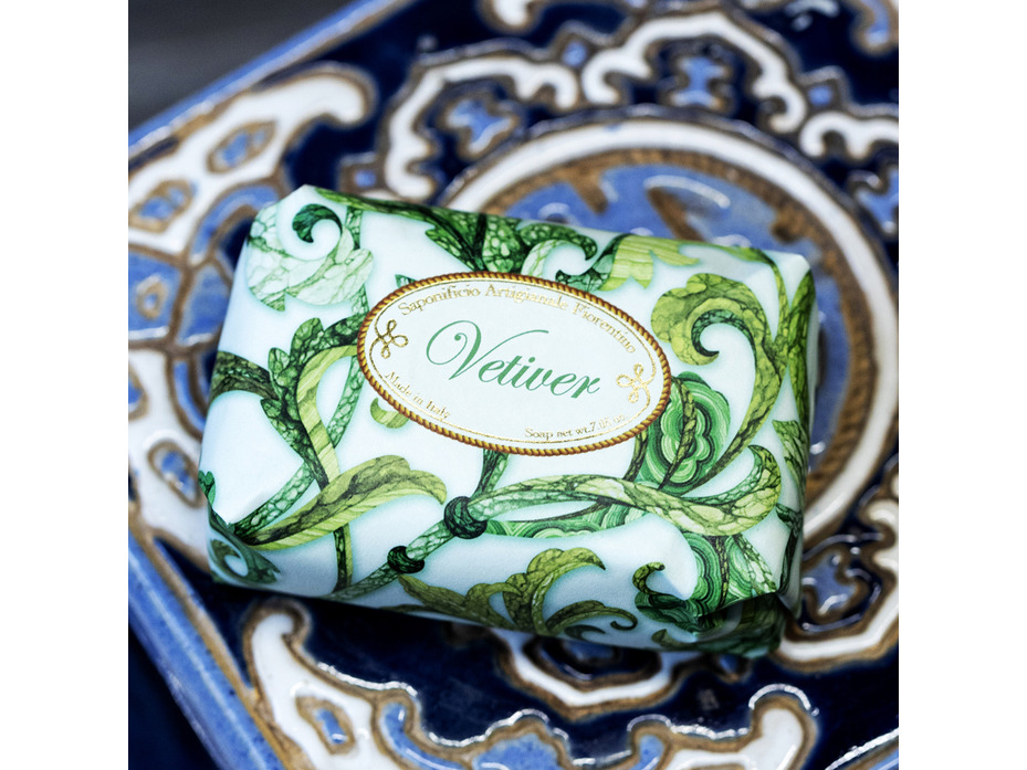 Мыло Vetiver с ароматом Ветивера, 200 гр / Saponificio Artigianale Fiorentino Мыло Vetiver с ароматом Ветивера, 200 гр / Saponificio Artigianale Fiorentino