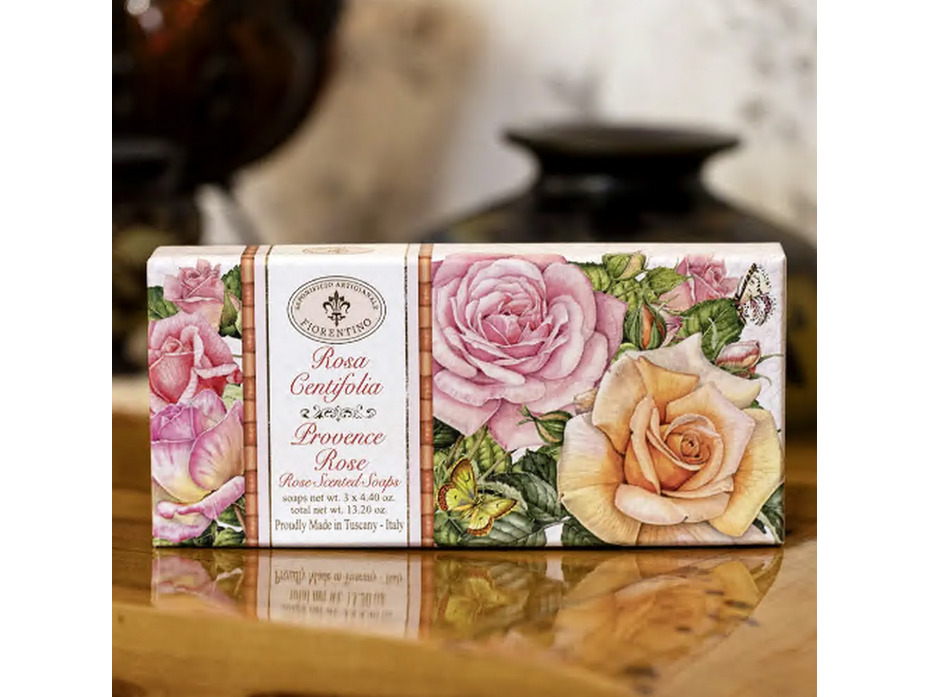 Мыло WA 269 Rosa с ароматом розы, 125 гр (3 шт) / Saponificio Artiginale Fiorentino Мыло WA 269 Rosa с ароматом розы, 125 гр (3 шт) / Saponificio Artiginale Fiorentino