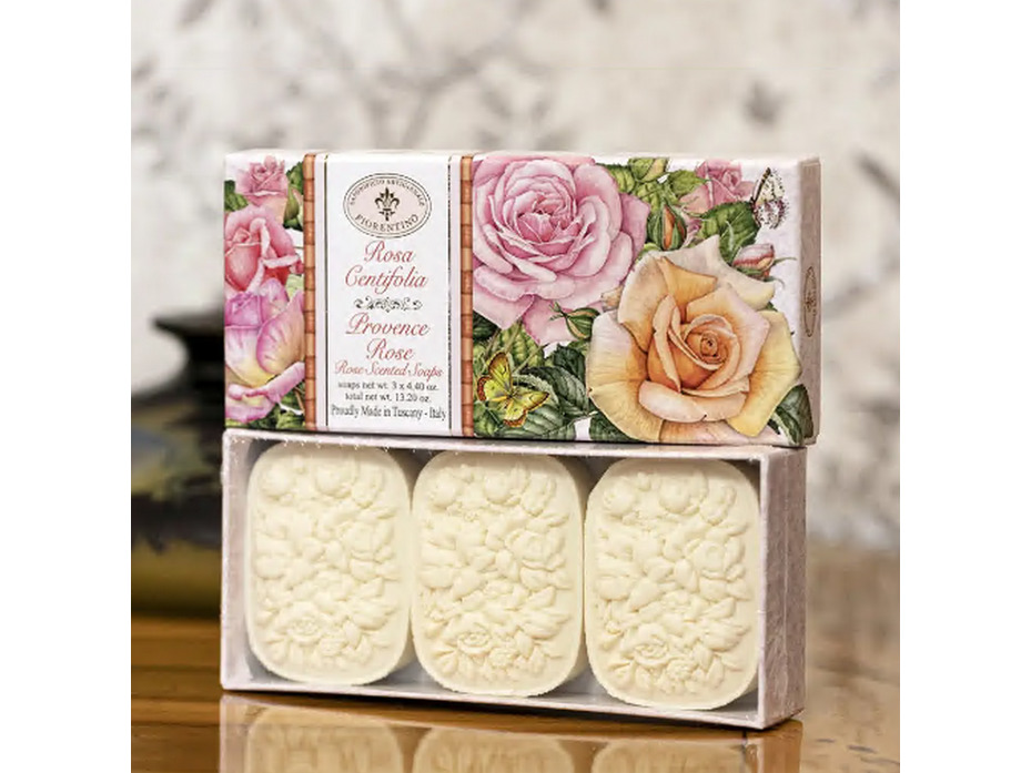 Мыло WA 269 Rosa с ароматом розы, 125 гр (3 шт) / Saponificio Artiginale Fiorentino Мыло WA 269 Rosa с ароматом розы, 125 гр (3 шт) / Saponificio Artiginale Fiorentino