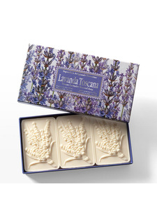 Мыло S 410 Lavander с ароматом лаванды, 125 гр (3 шт) / Saponificio Artigianale Fiorentino