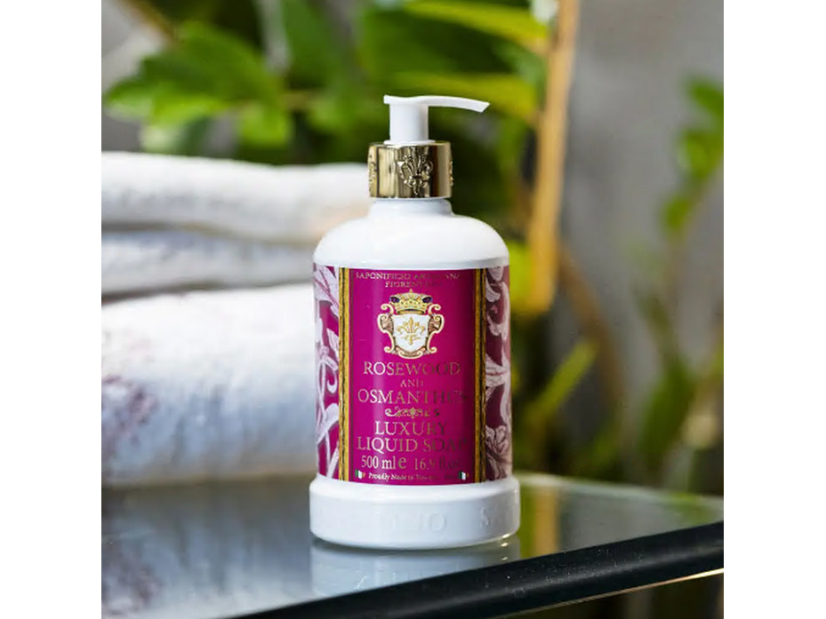Жидкое мыло Rosewood and osmanthus с ароматом розового дерева и османтуса, 500 мл / Saponificio Artigianale Fiorentino