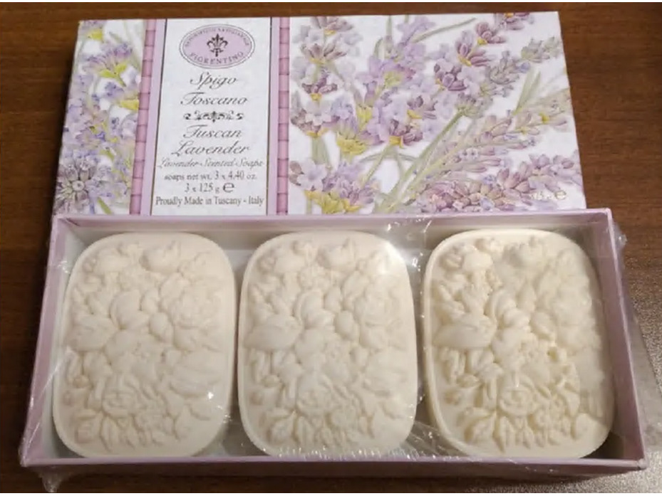 Мыло WA 61 Lavander с ароматом лаванды, 125 гр (3 шт) / Saponificio Artigianale Fiorentino