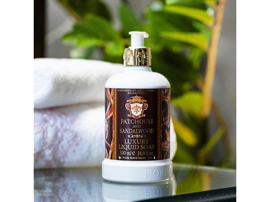 Жидкое мыло Patchouli and sandalwood с ароматом пачулей и сандолового дерева, 500 мл / Saponificio Artigianale Fiorentino