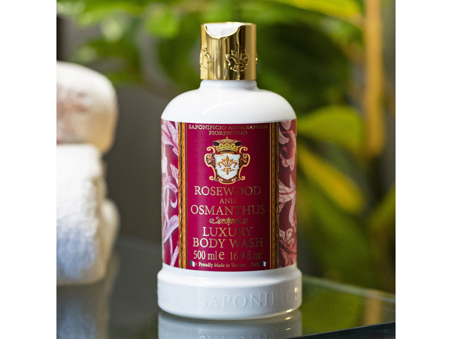 Гель для душа Rosewood and osmanthus с ароматом розового дерева и османтуса, 500 мл / Saponificio Artigianale Fiorentino