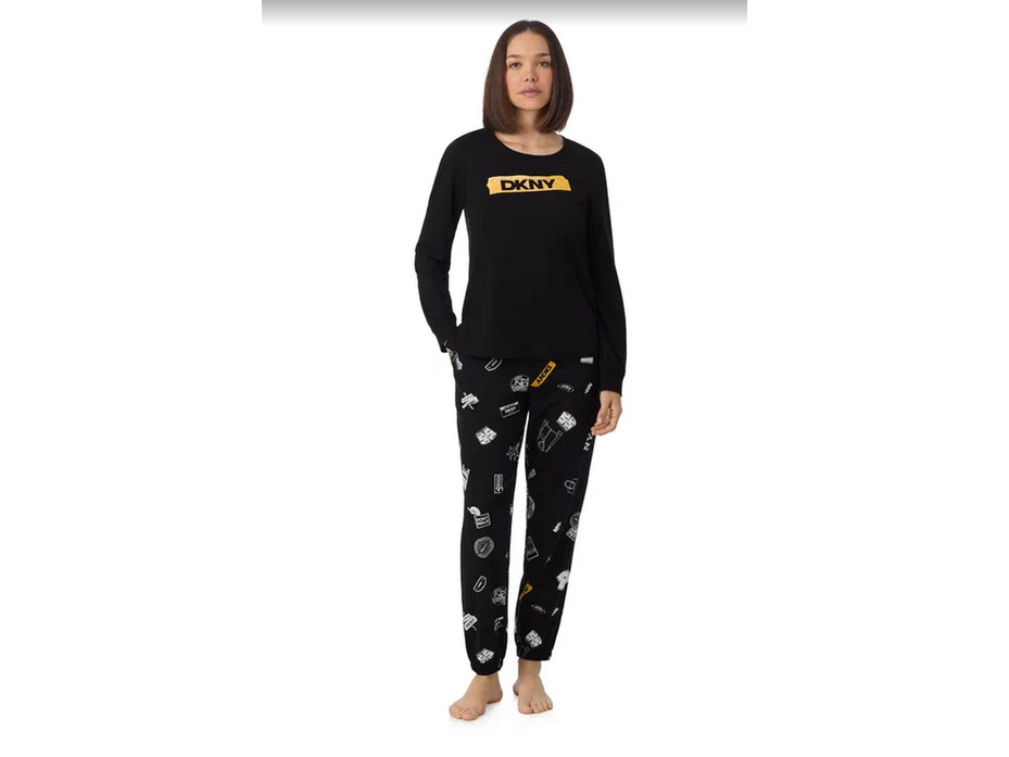 Пижама женская, лонгслив и брюки YI80122 (006) Return To Our roots / DKNY