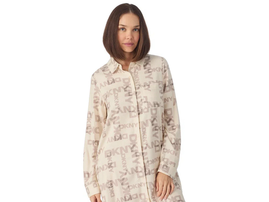 Халат-рубашка женский YI30129 (751) City Lights, Flannel Nights / DKNY