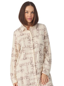 Халат-рубашка женский YI30129 (751) City Lights, Flannel Nights / DKNY