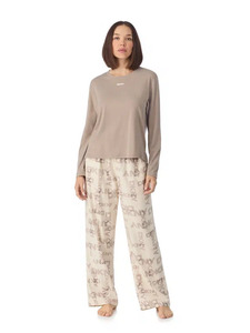 Костюм женский, лонгслив и брюки YI80129 (751) City Lights? Flannel Nights / DKNY