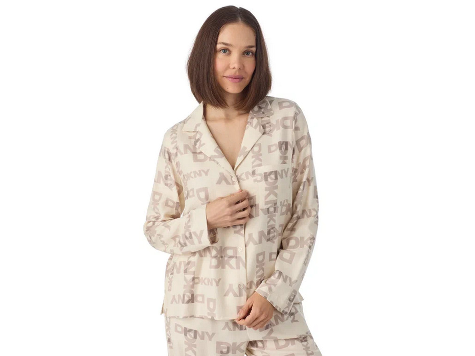 Пижама женская, рубашка и брюки YI90129 (751) City Lights, Flannel Nights / DKNY