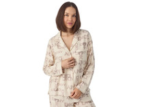 Пижама женская, рубашка и брюки YI90129 (751) City Lights, Flannel Nights / DKNY