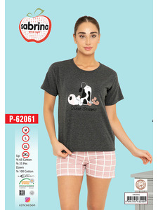 Костюм женский, футболка и шорты P62061 / Sabrina