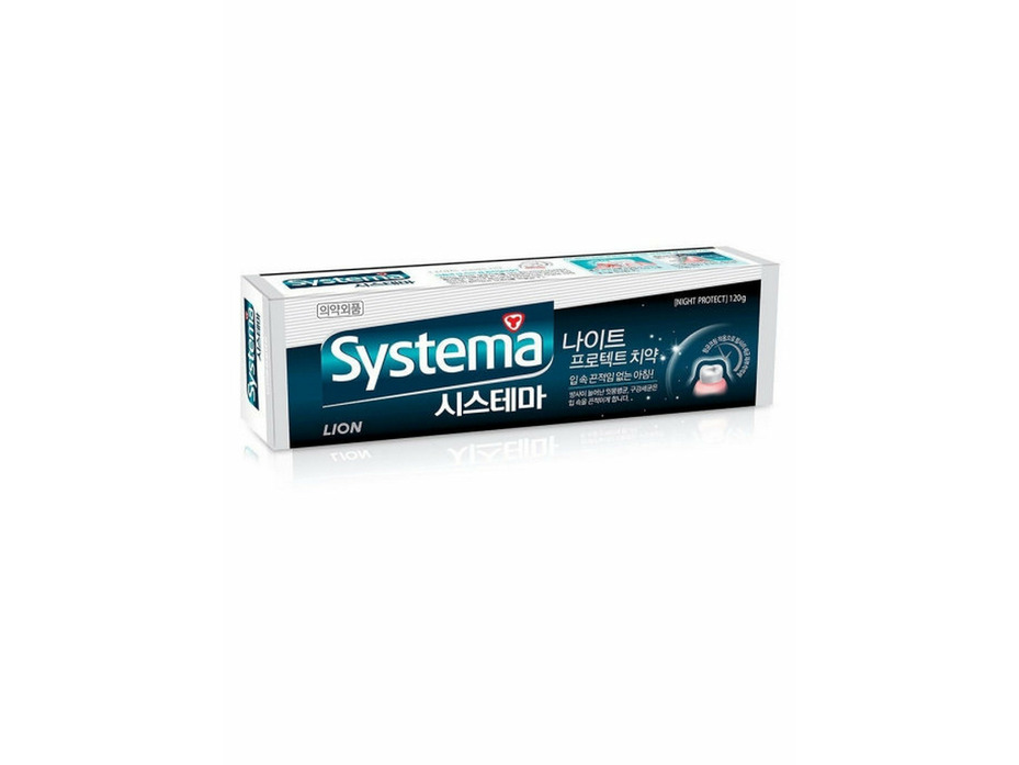 Зубная паста ночная антибактериальная защита Systema night protect 120 гр / Lion
