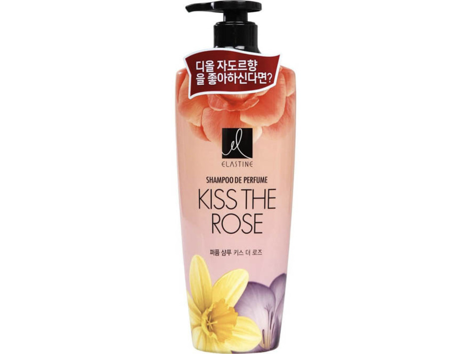 Парфюмированный кондиционер для всех типов волос Kiss the rose 600мл / Elastine