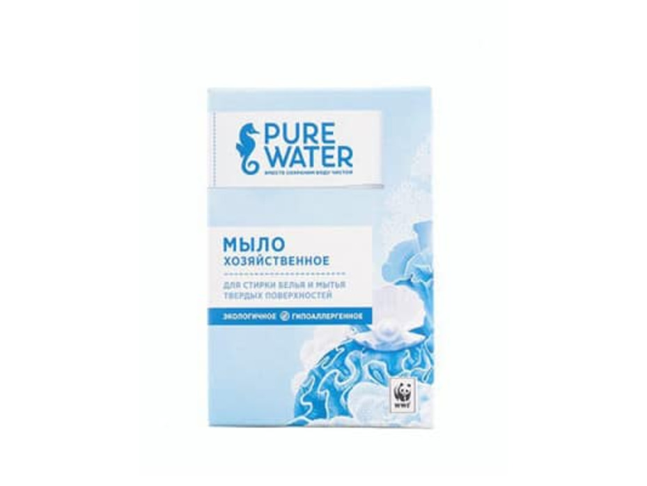 Мыло хозяйственное 175 гр / Pure water