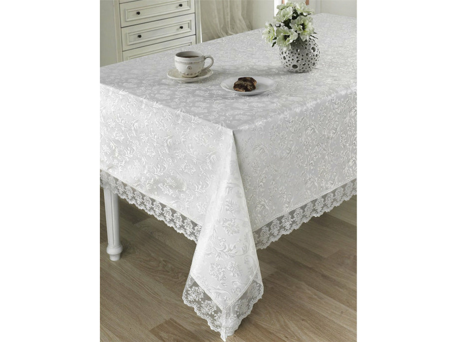 Столовый набор Leda (скатерть 160*220, салфетки 40*40 6 шт) / Karna Home Textile
