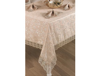 Столовый набор Leda (скатерть 160*220, салфетки 40*40 6 шт) / Karna Home Textile