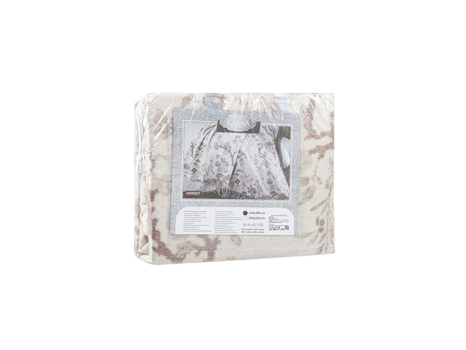 Плед Dorset хлопковый 200*220 / Karna Home Textile