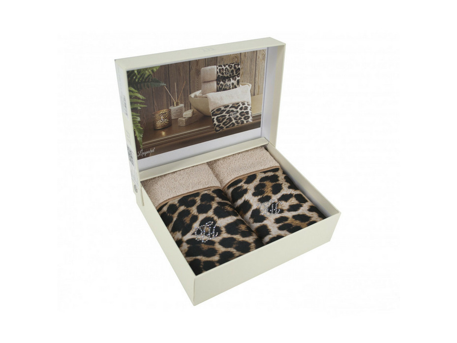 Набор полотенец Leopard махровые 30*50 (2шт) / Tivolyo Home
