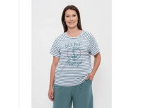 Костюм женский, футболка и шорты 1152 Якорь / Cleo Костюм женский, футболка и шорты 1152 Якорь / Cleo