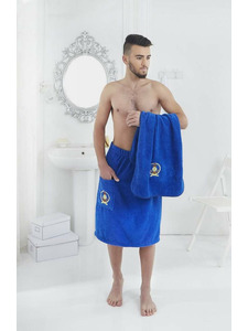 Набор для сауны мужской Pamir (килт, полотенце) махровый / Karna Home Textile
