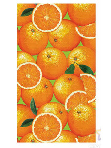 Полотенце 157797 Апельсины вафельное 40*70 / Солнечный Дом